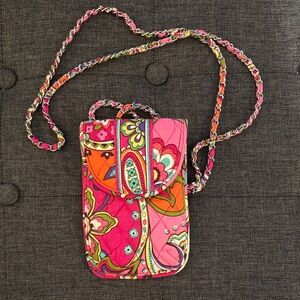 Vera Bradley Pink and Green Floral Bag